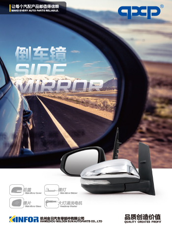 QXP achteruitkijkspiegel